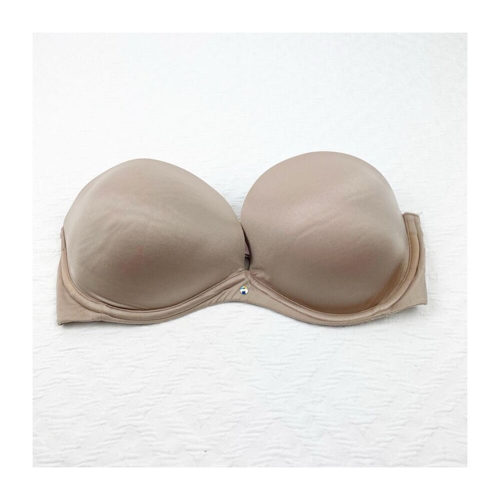 BUY 1 GET 1 FREE Victoria’s Secret very sexy strapless 32d nude tan beige soft s